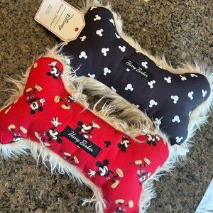 Harry Barker brand - Disney Mickey Mouse Red and Black Dog Bone Toys